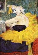 Henri De Toulouse-Lautrec The Lady Clown Chau-U-Kao Spain oil painting artist